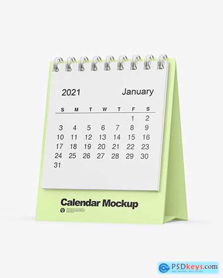 Table Desk Calendar Mockup 72358