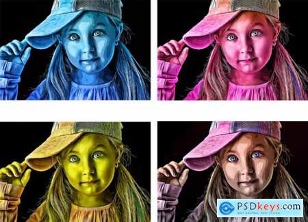 Luxury Oil Painting Photoshop Action 5704092