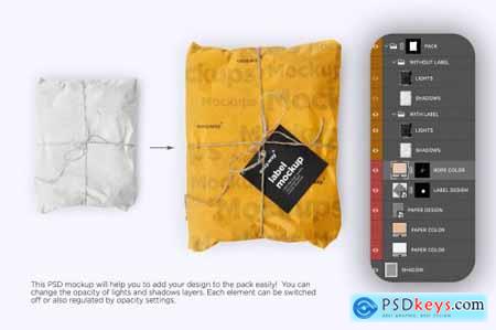 Wrapping Paper Psd Mockup 5635152
