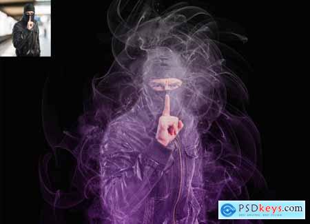 Smoke Effect Photoshop Action 5583653