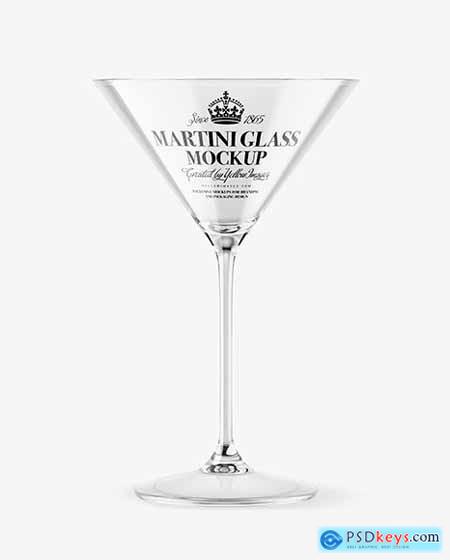 Empty Martini Glass Mockup 72703
