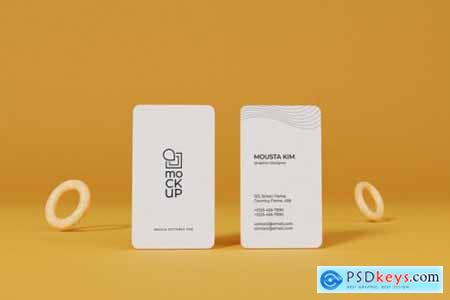 Clean business card mockup