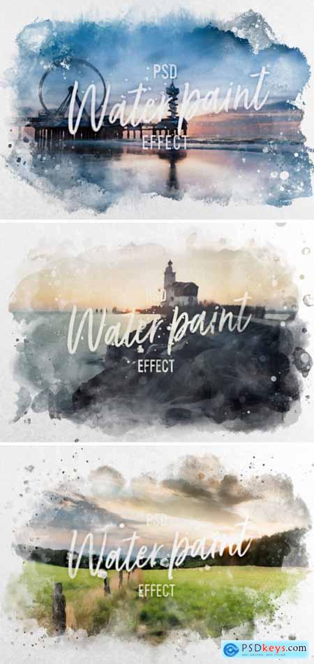 Watercolor Effect Mockup 402357687