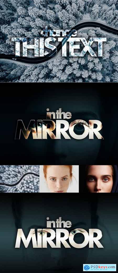 Download Mirror Image Text Effect Mockup 402361277 » Free Download Photoshop Vector Stock image Via ...