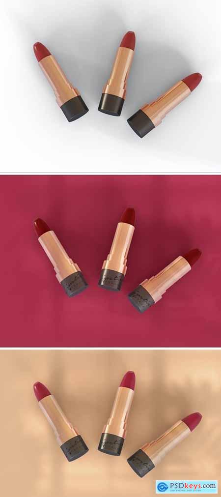 Cosmetic Lipsticks Mockup