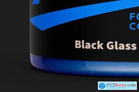 Black Glass Jar Mock-up 5506280