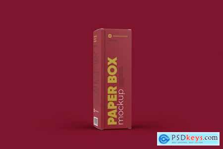 Paper Box Mockup 43x136mm 5738174