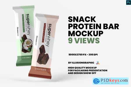 Snack - Protein Bar Mockup - 9 Views 5495104