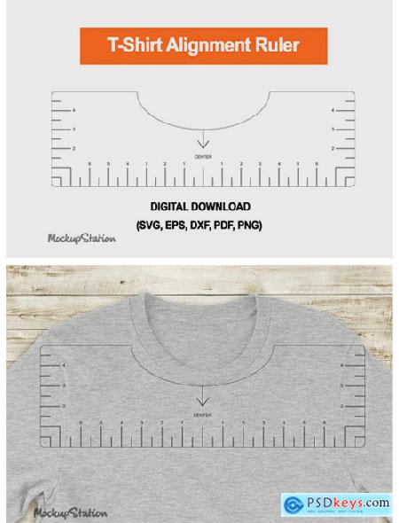 Tshirt Ruler SVG, T-shirt Alignment Tool 6548037