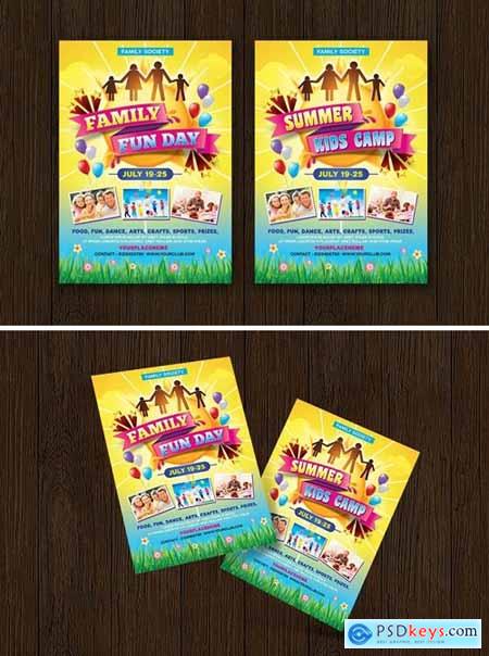 Family Fun Day- Summer Kids Camp Flyer