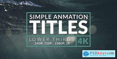40 Animation Titles & Lower Thirds - 4k 18262377