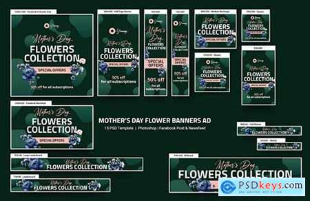 Flowers Store Banners Ad