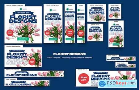 Florist Design Banners Ad