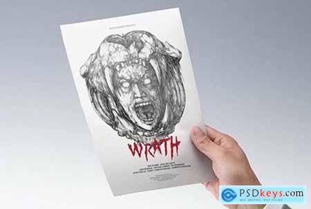 Wrath Illustrated Flyer Poster