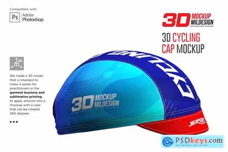 3D Cycling Cap Mockup 5558129