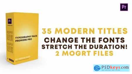 Typography Pack Premiere Pro 29948373