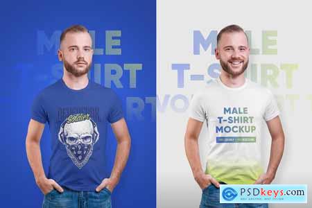 Male T-Shirt PSD Mockups Vol2 5336856