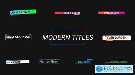 Modern Titles -- After Effects 30024393