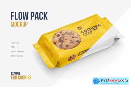 Flow Pack Cookies Mockup 4583812
