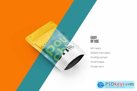 Stand Up Pouch Mockup Top Half Side 5142934
