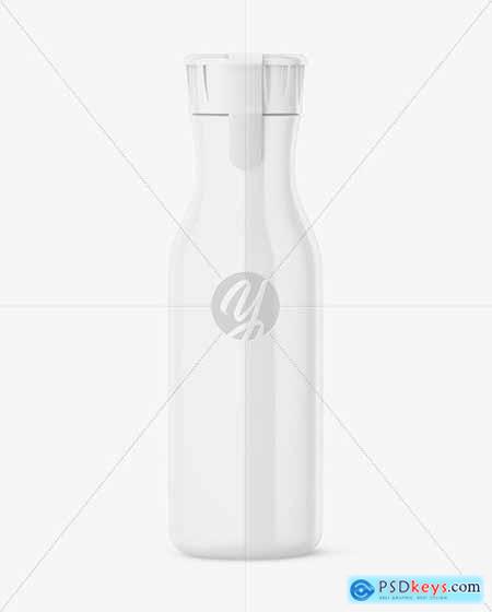 Glossy Plastic Bottle With Plastic Cap 72966