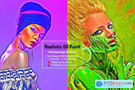 Realistic Oil Paint Photoshop Action 5755653