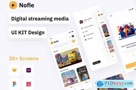 Nofie - Movie Streaming Apps UI KIT