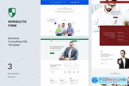 Konsult Firm - Business Consulting PSD Template