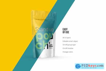 Stand Up Pouch Mockup Half Side view 5150278