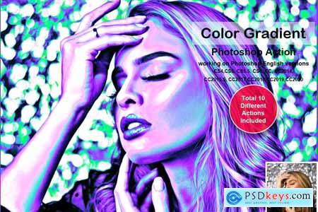 Color Gradient Photoshop Action 5478566