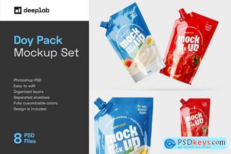 Doypack Packaging Mockup Set - Pouch 5797276