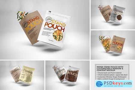 Paper Zip 18oz Pouch Packaging Mockup 5780121
