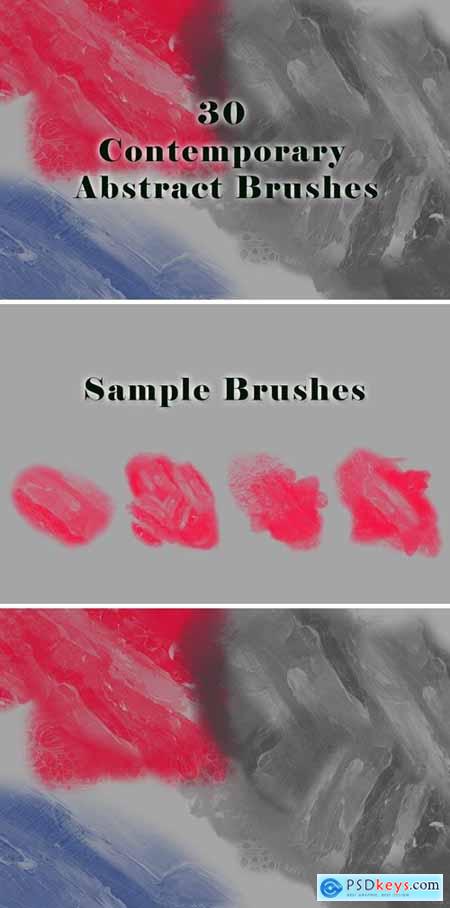 30 Contemporary Abstract Brushes