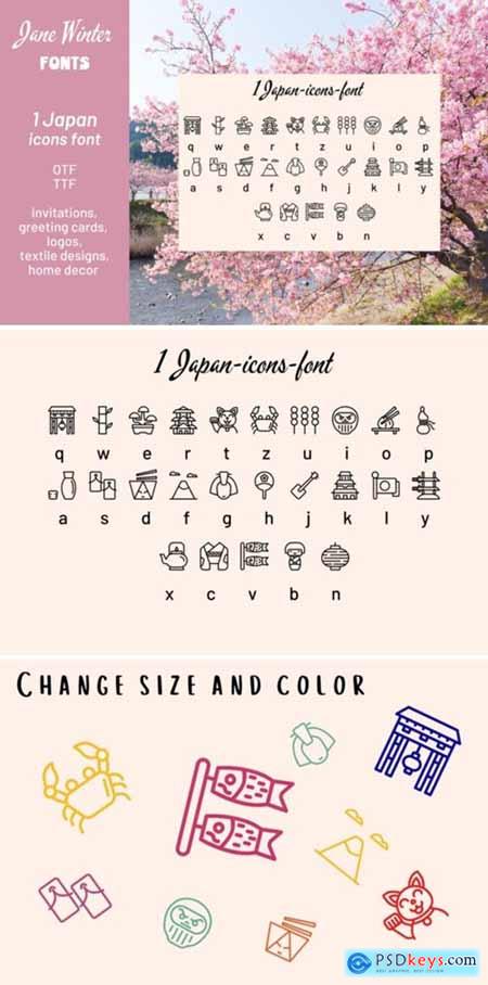 Japan Icons Font