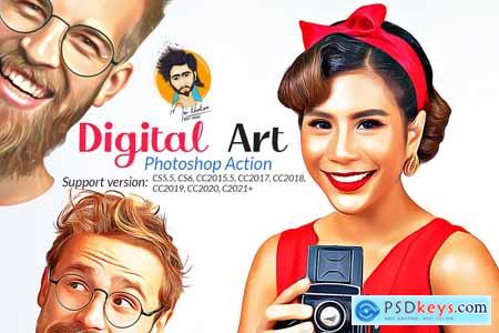 Digital Art Photoshop Action 5731809