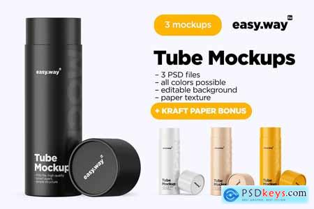 Tubes PSD Mockups Pack 5715926