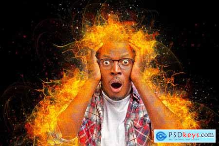 Fire Effect Photoshop Action 5735159