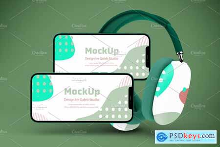 AirPods & iPhone Mockup 5787154