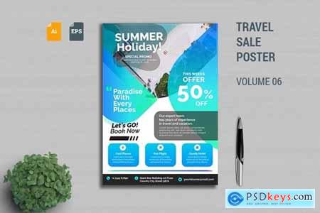 Travel Sale Poster Template Vol. 06