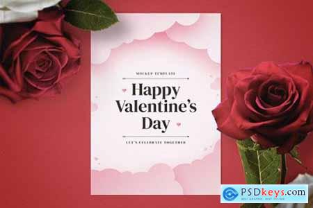 Valentines Day Flyer Mockup Template