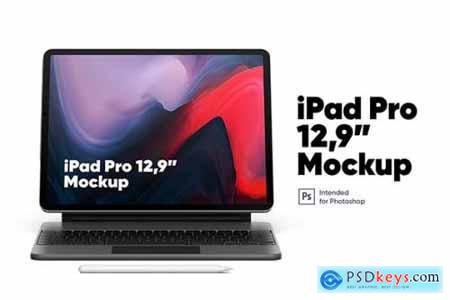 iPad Pro 12,9 with Keyboard Mockup