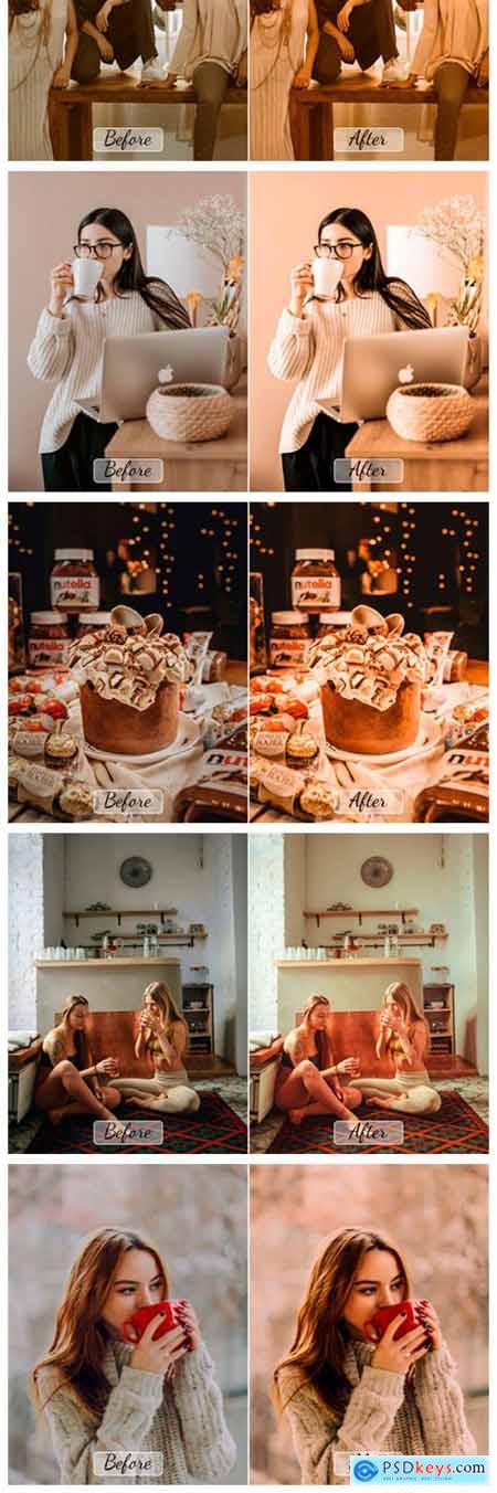 10 Pro Cacao Photoshop Actions, ACR, LUT 7957589