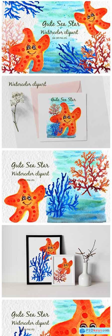 Corals Clip Art for Kids Watercolor Sea 8099997