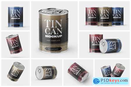Tin Can Mockup Set - Conserve 5806695