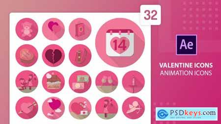 Valentine Animation Icons - After Effects 30291301
