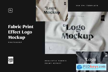 Fabric Print Logo Mockup Set 5831504