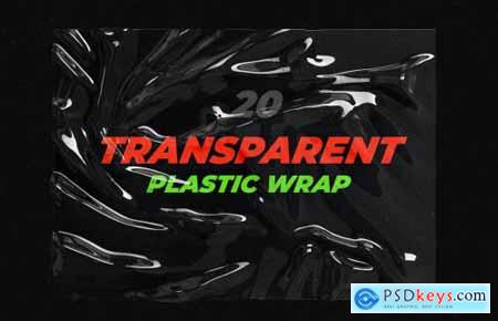 Transparent Plastic Wrap Texture Mock-Up