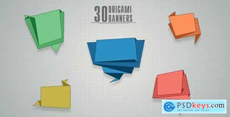 30 Origami Banners 10741264