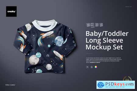 Baby Toddler Long Sleeve Mockup Set 4606420
