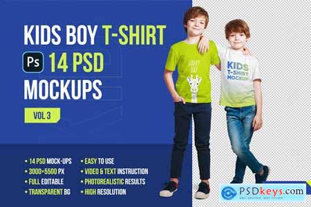 Kids Boy T-Shirt Mockups Vol3 5336752